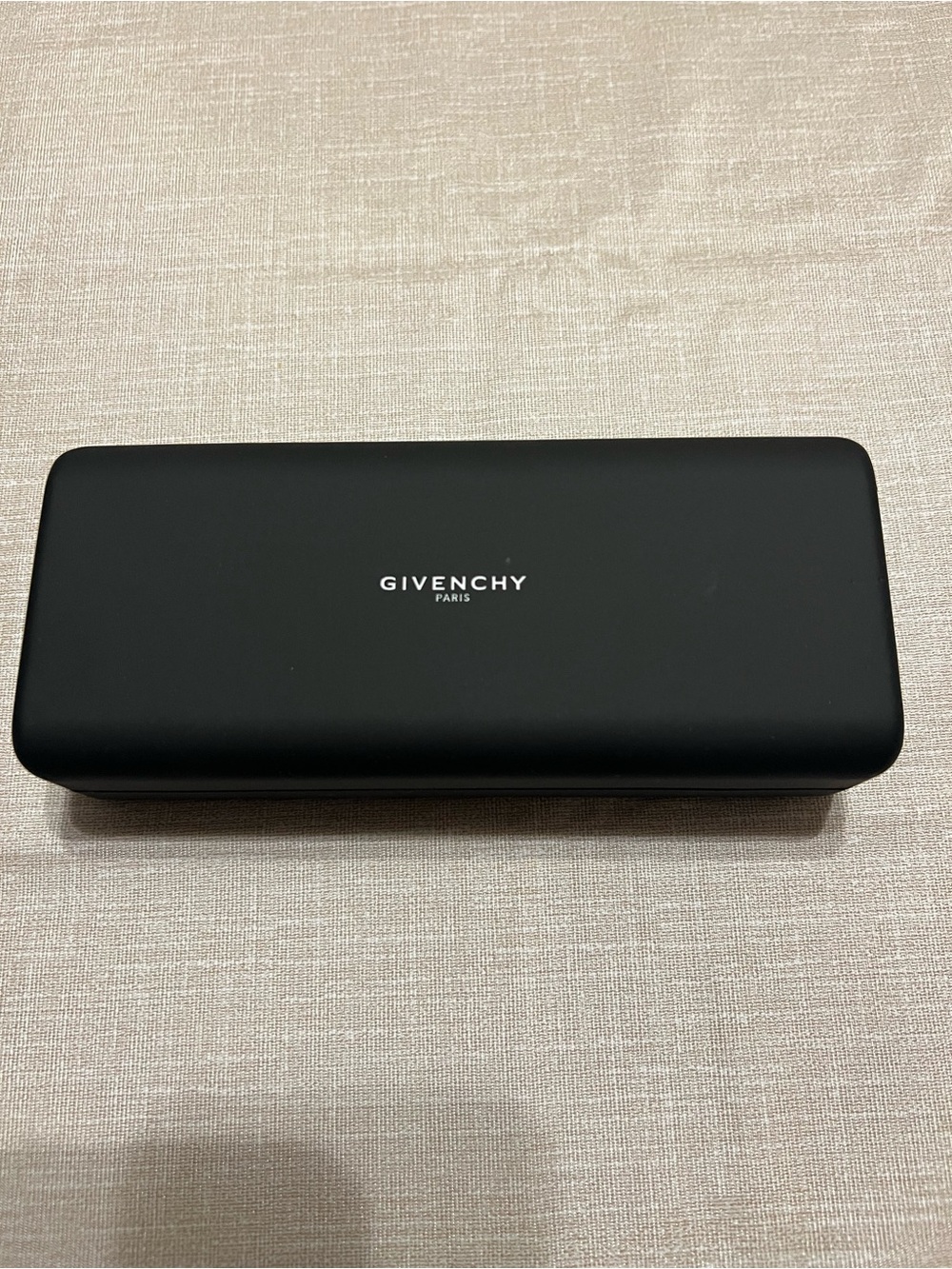 Givenchy Black Matte Eyewear Case with White Logo